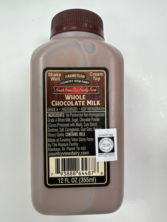 Farmstead country view dairy non homogenized whole chocolate milk
