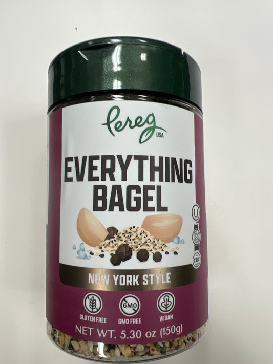 Pereg everything bagel. New York style
