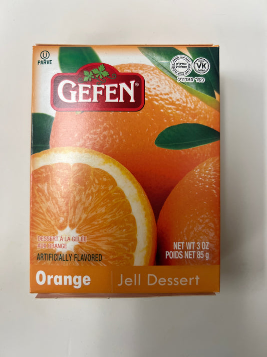 Gefen orange jello dessert