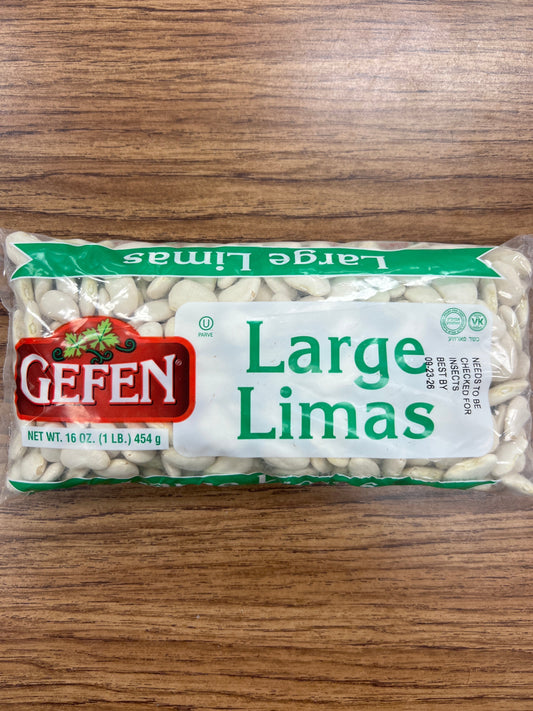 Gefen large Limas. Lima beans