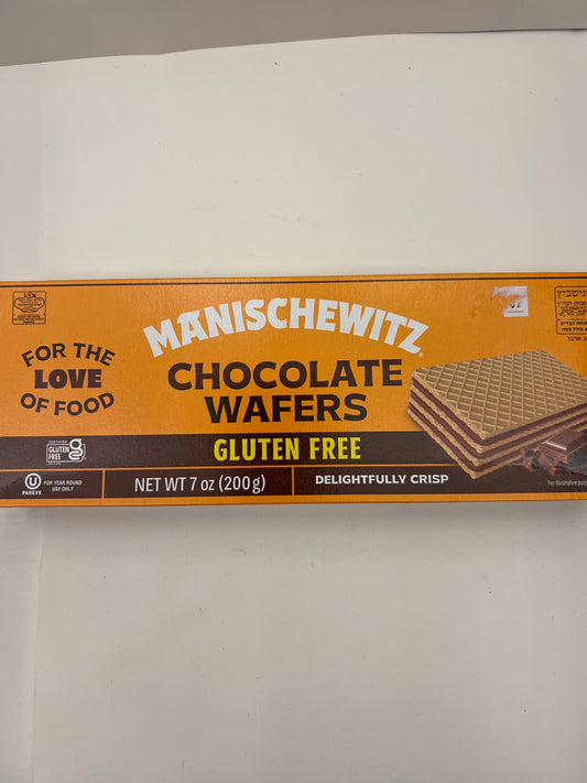 Manischewitz chocolate wafers gluten free