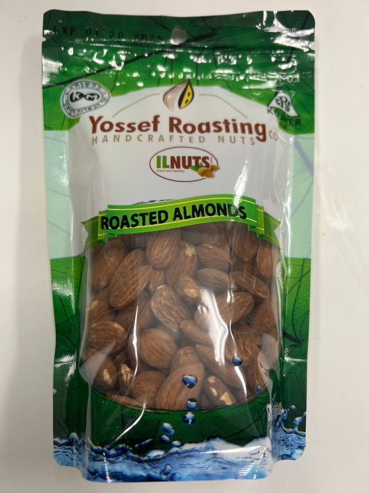 Yossef roasting roasted almonds