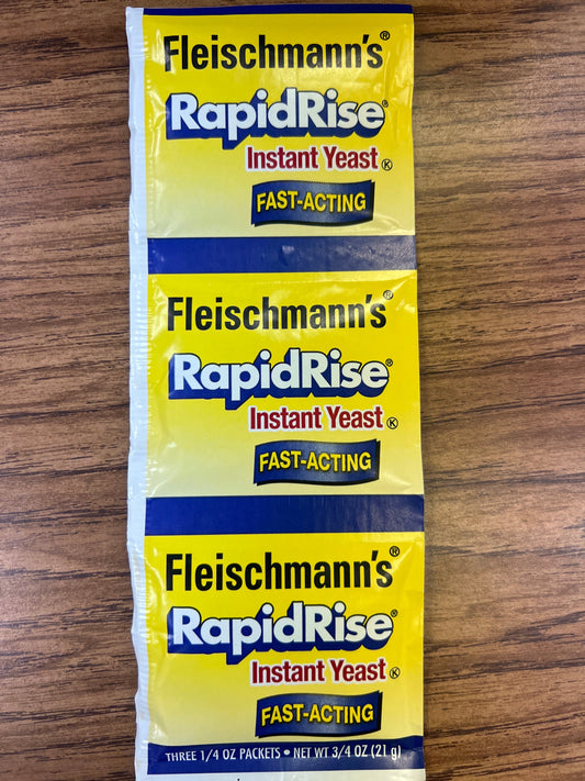Fleischmanns rapid rise instant yeast fast acting 3pk