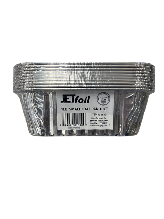 Jetfoil #1610 1lb small loaf pan 10ct
