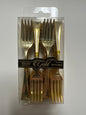 Blue sky #2363 gold settings 40 gold dessert forks small