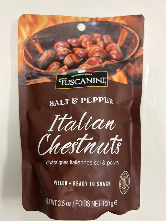 Tuscanini salt and pepper Italian chestnuts
