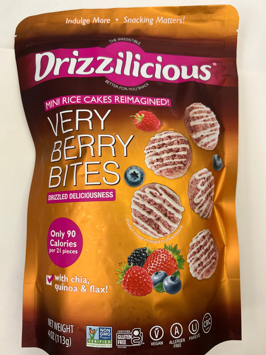 Drizzilicious very berry bites