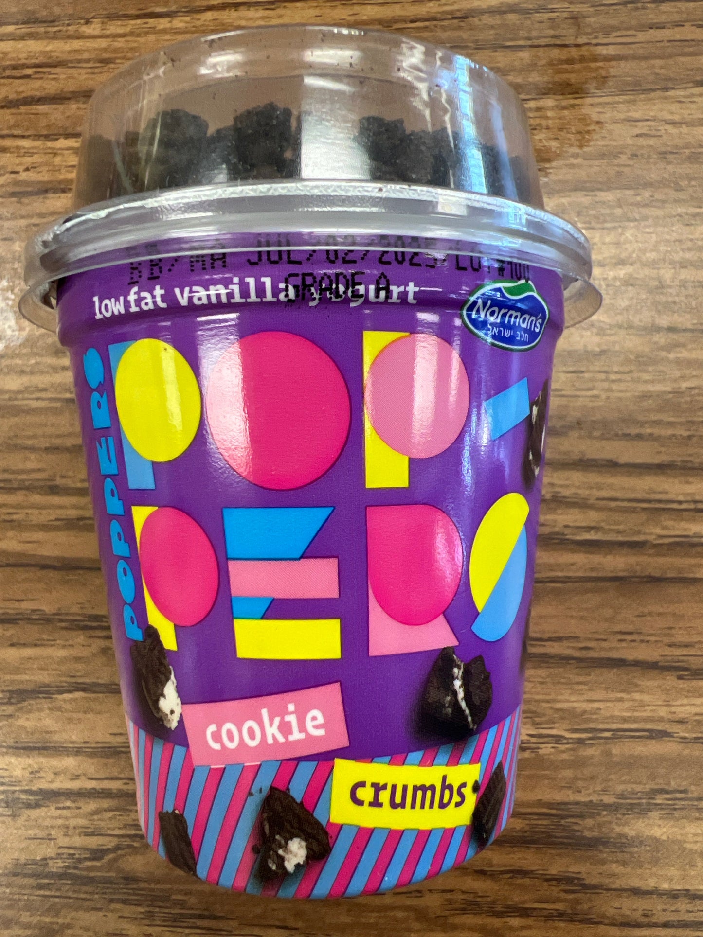 Norman’s poppers with cookie crumbs yogurt