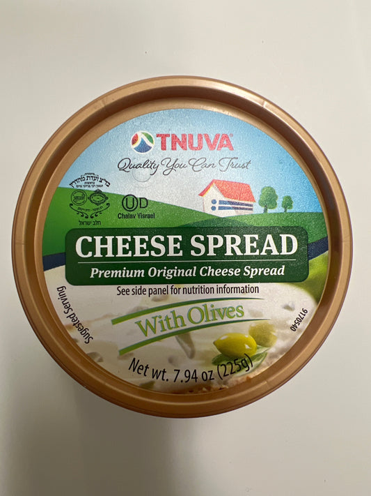 Tnuva cheese spread with olives
