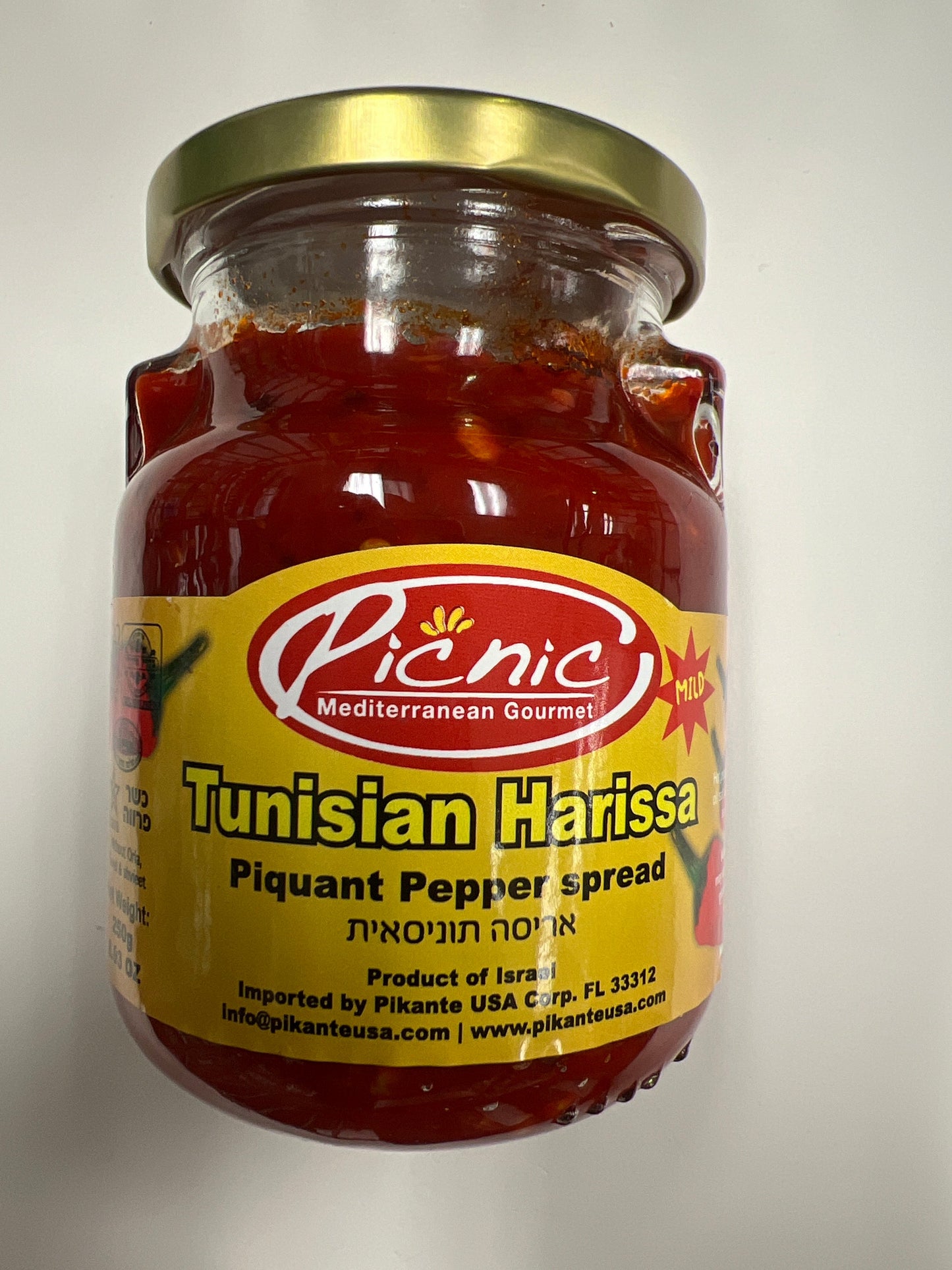 Picnic Tunisian harissa piquant pepper spread