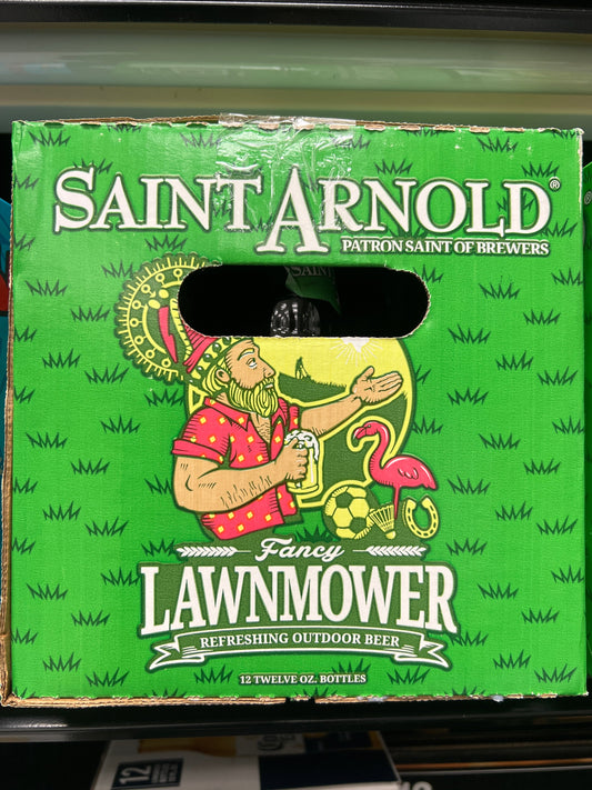 Saint Arnold lawnmower 12oz 12pk beer bottles