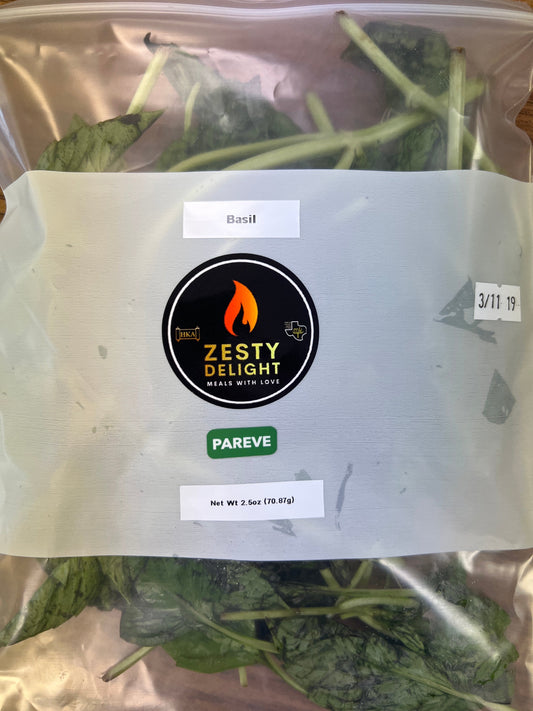 Pre order Zesty delight Washed and ready Basil W/ local hashgacha