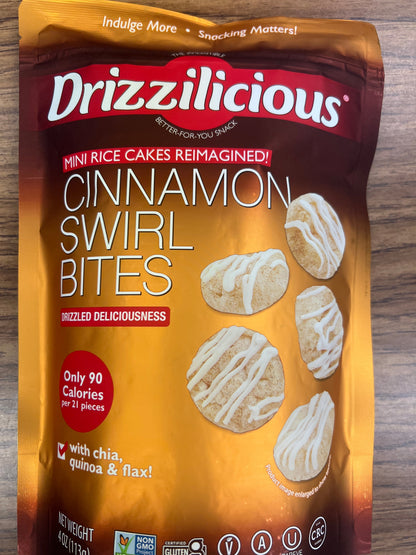 Drizzilicious cinnamon swirl bites