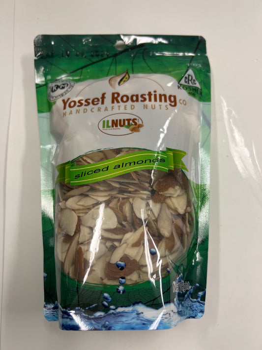 Yossef roasting sliced almonds