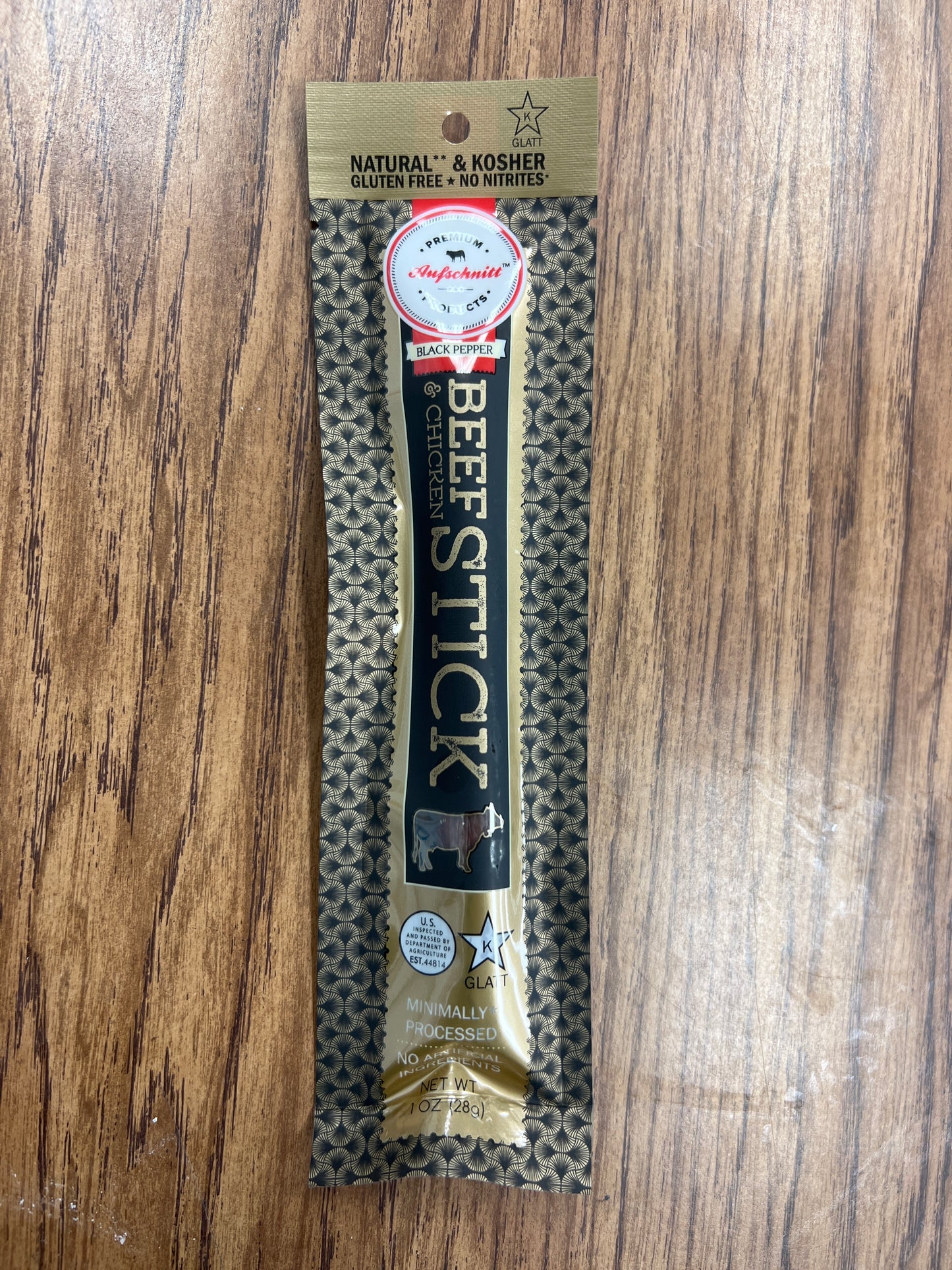 Aufschnitt black pepper beef and chicken stick