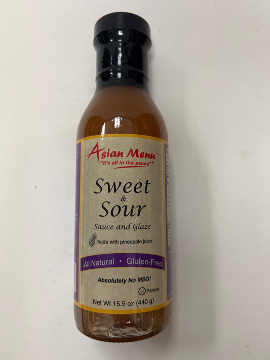 Asian menu sweet and sour sauce and glaze gluten free