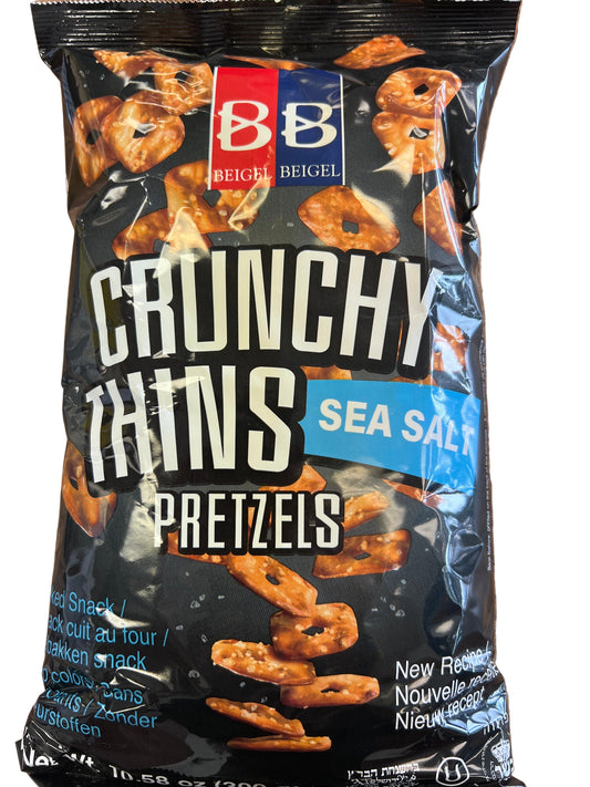 Beigel Beigel crunchy thins sea salt pretzels