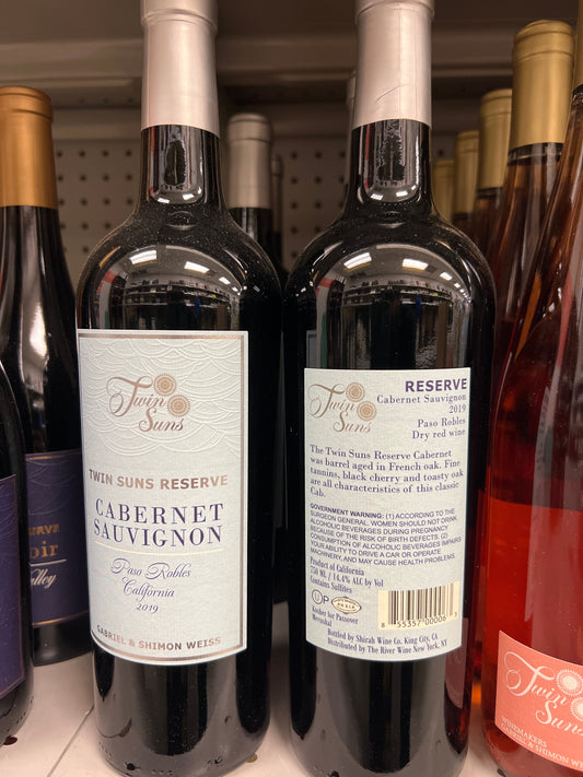 Twin Suns Reserve Cabernet Sauvignon Mevushal