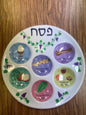Pesach. Seder plate for kids and adults alike. Plastic for Passover