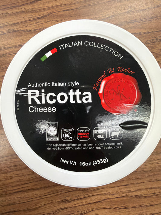 Natural kosher Ricotta cheese 16oz