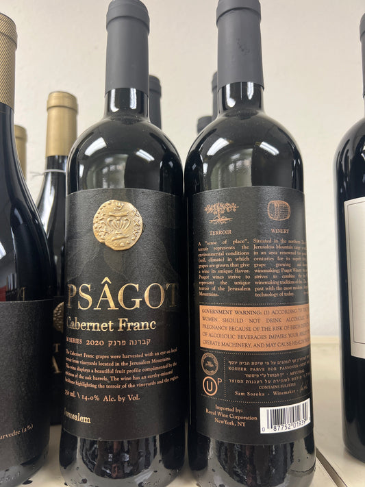 Psagot Cabernet Franc M Series Judean Hills 2020 Mevushal