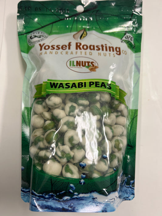 Yossef roasting wasabi peas
