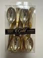 Blue sky #2364 gold settings 40 gold dessert spoons small