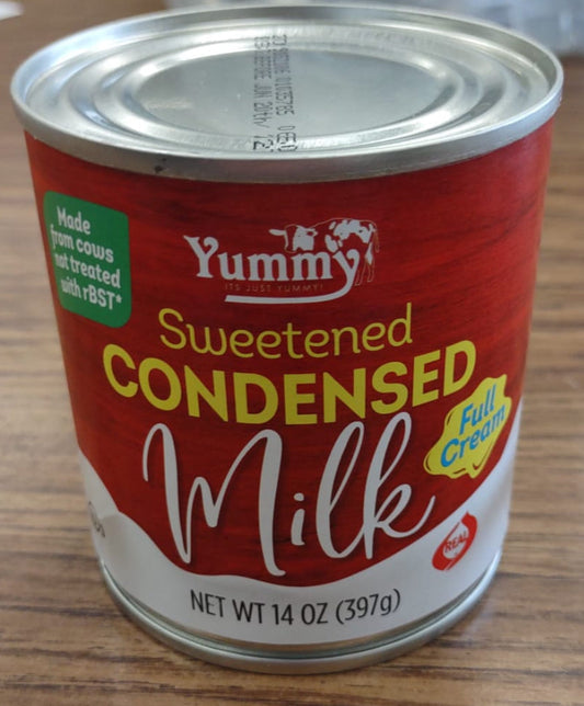 Yummy. Sweetened condensed milk 14oz