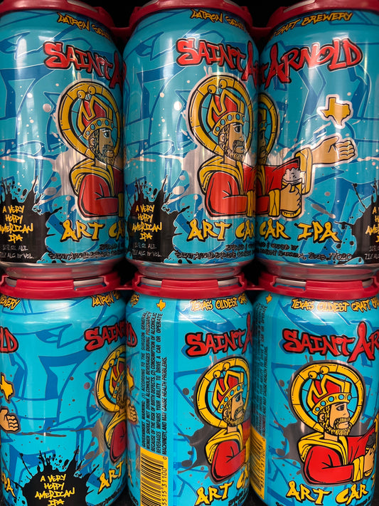 Saint Arnold art car IPA 12oz 6pk beer cans