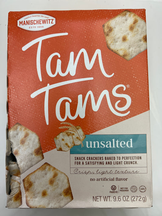 Manischewitz tam tams crackers unsalted
