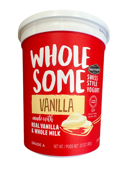 Norman’s wholesome vanilla. Real vanilla and whole milk yogurt 2lb