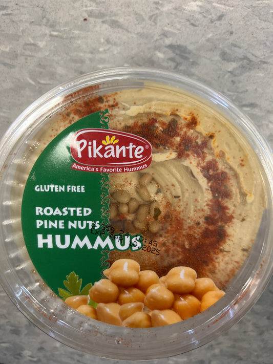 Pikante roasted pine nuts hummus gluten free 14oz