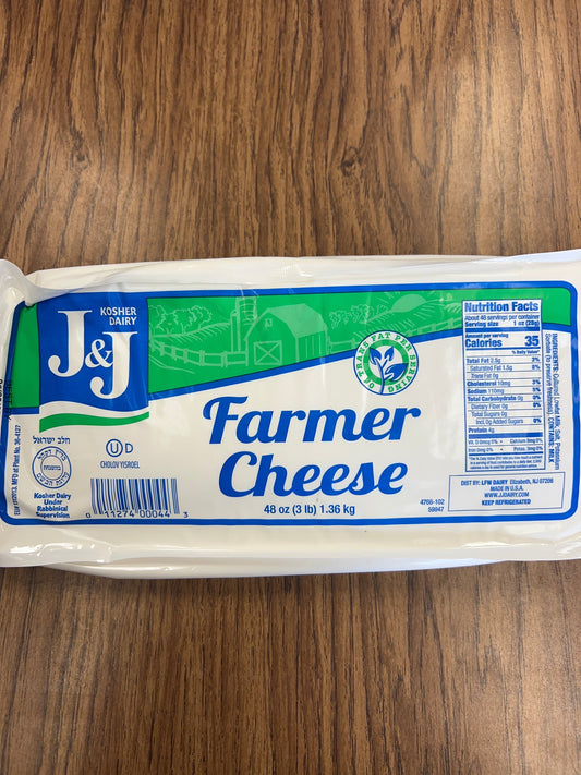 J and J farmers cheese 3lb