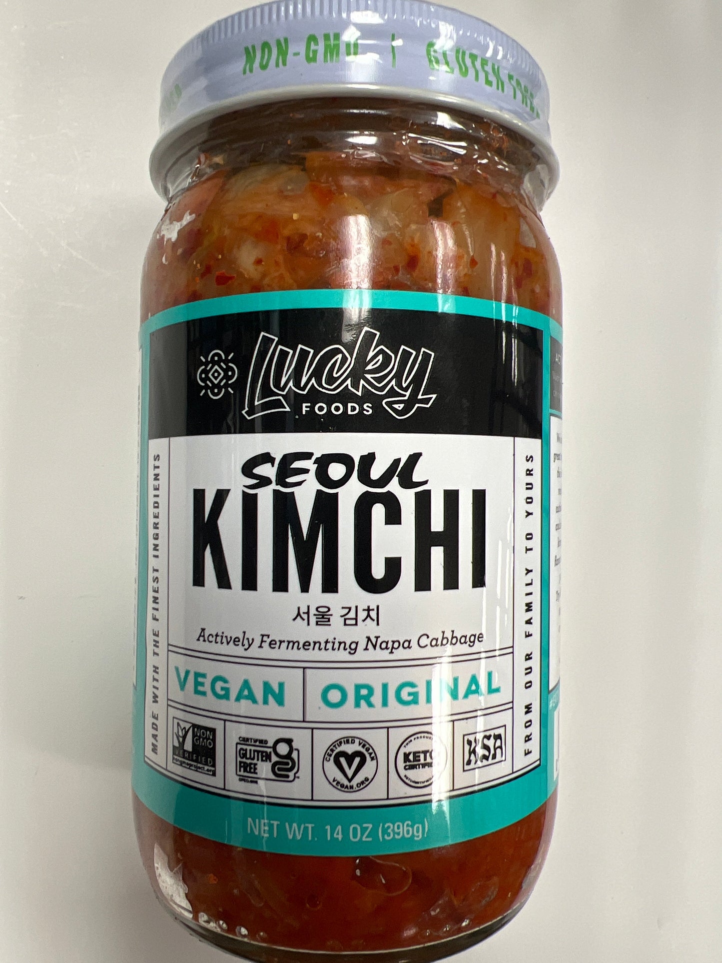 Lucky foods Seoul kimchi vegan original gluten free