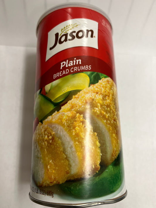 Jason plain bread crumbs large 24oz