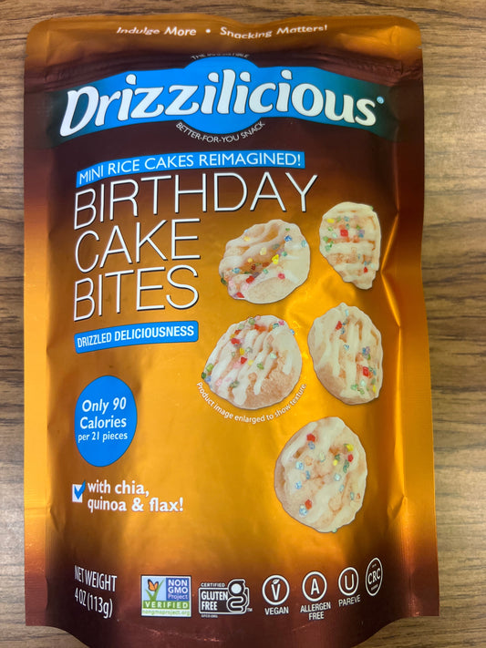 Drizzilicious birthday cake bites