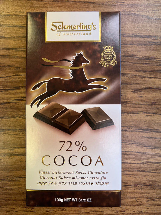 KFP Schmerling 72% cocoa. Chocolate