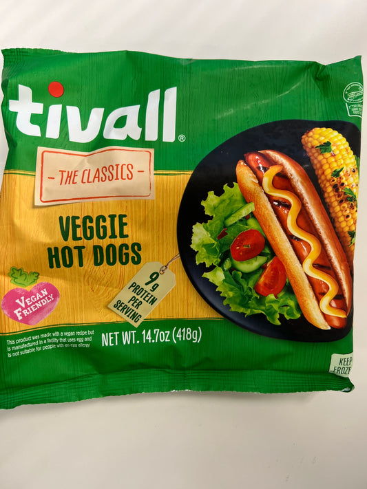 Tivall veggie hotdogs vegan