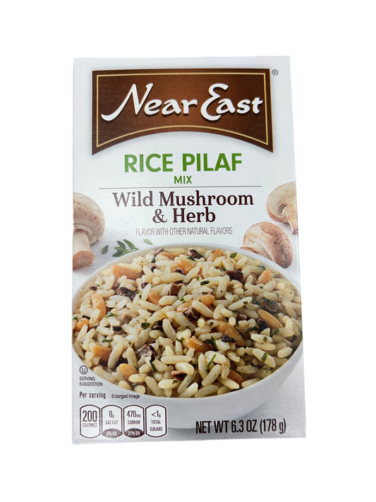 Near east. Rice pilaf mix. Wild mushroom and herbs