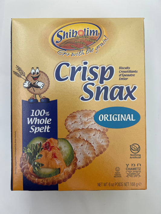 Shibolim crisp snax whole spelt original