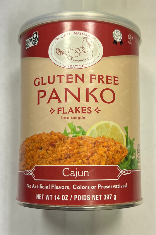 Jeff Nathen gluten free panko flakes Cajun