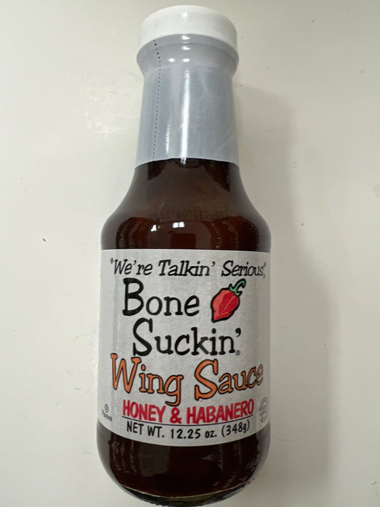 Bone suckin wing sauce honey and habanero