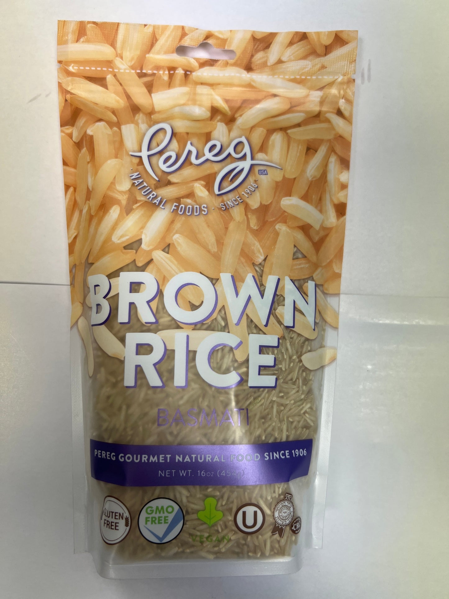 Pereg Brown rice basmati 16 ounces￼