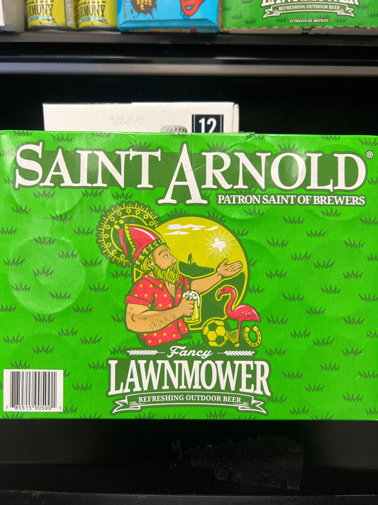 Saint Arnold lawnmower 12oz 12pk beer cans