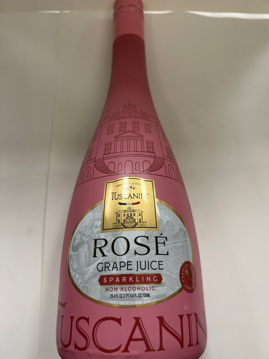 Tuscanini rose sparkling grape juice