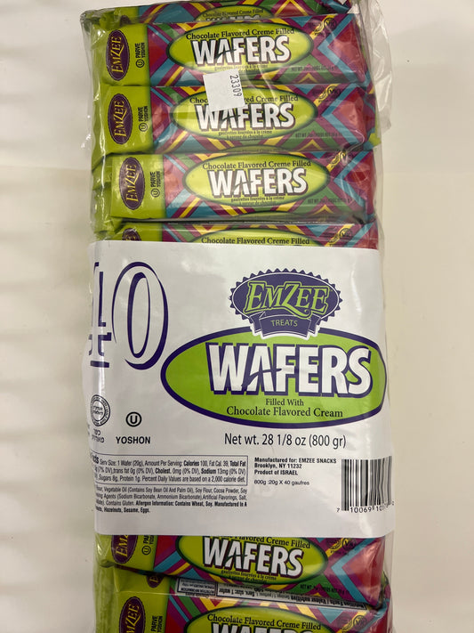 Emzee treats wafers filled with chocolate flavored cream 40 pack
