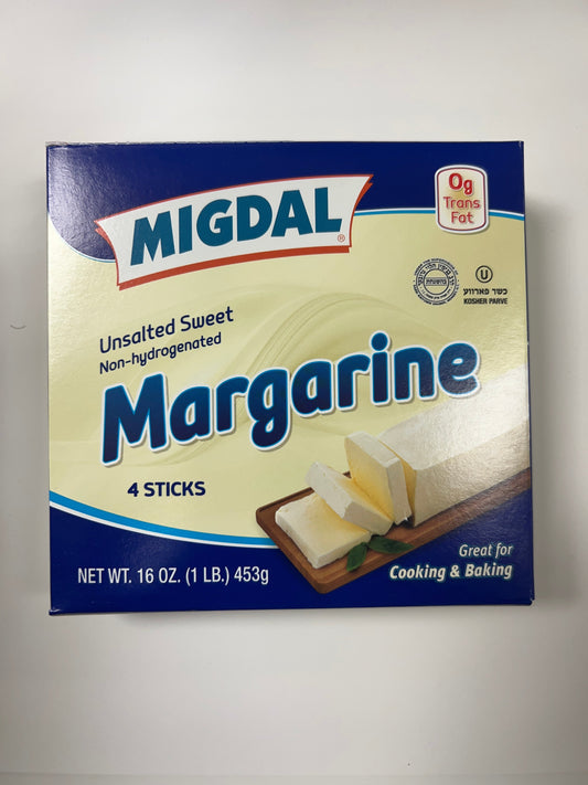 Migdal unsalted sweet margarine 4 stick