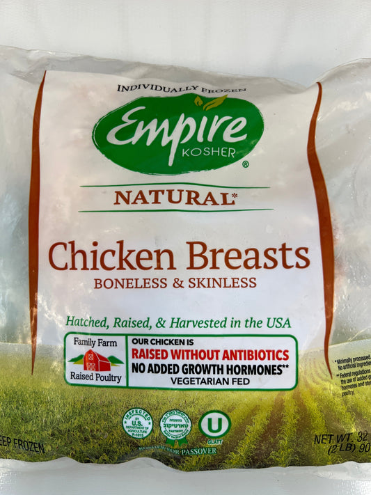 Empire kosher. Boneless skinless chicken breast KFP 2lbs