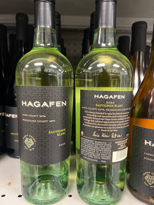 Hagafen Sauvignon Blanc Napa & Mendocino Counties 2022 Mevushal