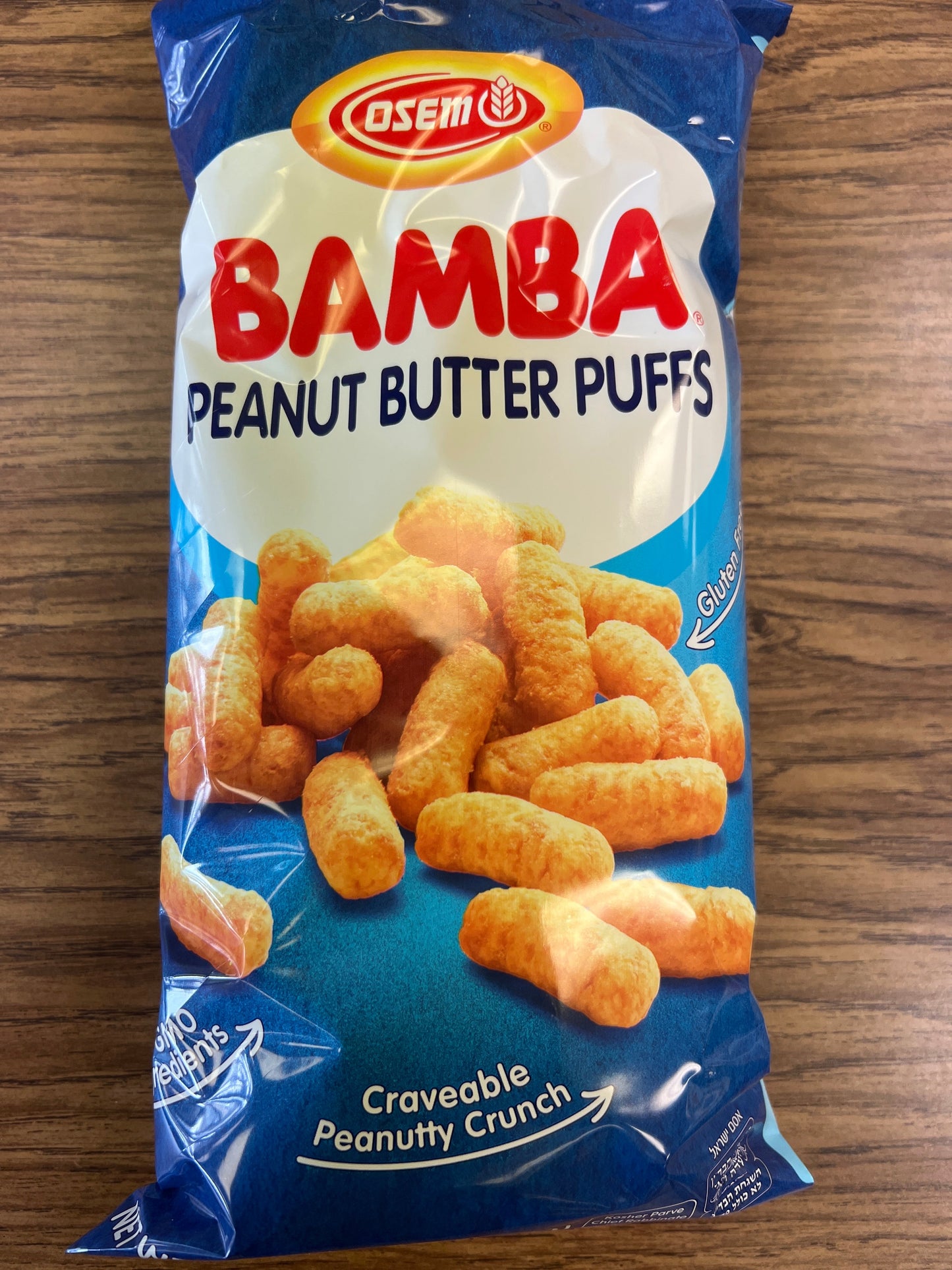 Osem bamba peanut butter puffs. 3.5oz